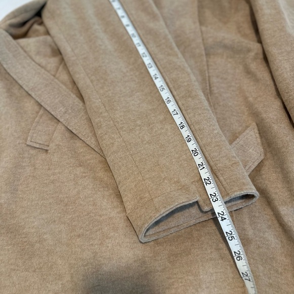 NWOT POLO Ralph Lauren Women Sz16 Wool Blend Camel Belted Open Front Trench Coat - Picture 9 of 16